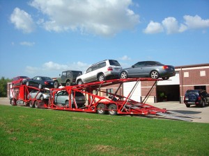 Open transport car shipping carrier