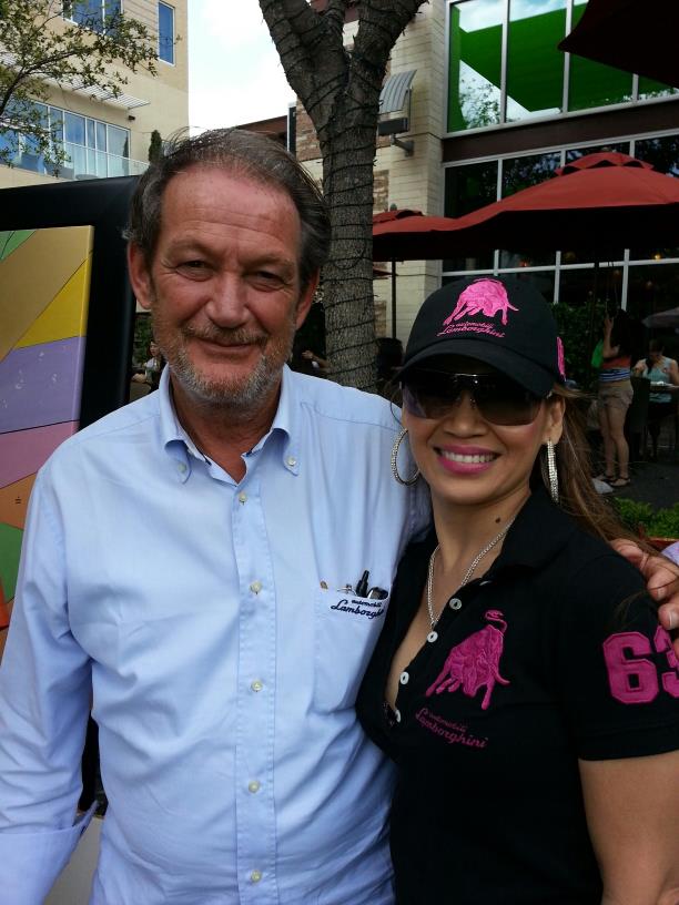 Above: Daisy hanging out with Valentino Balboni at Houston’s City Center