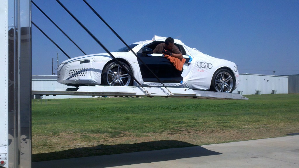 R8 Audi in the Factory Glove